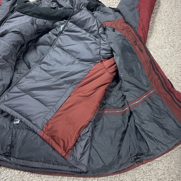 EUC Men’s Eddie Bauer Weatheredge Goose Down Hooded Parka Jacket Size XXL Tall - Picture 9 of 12